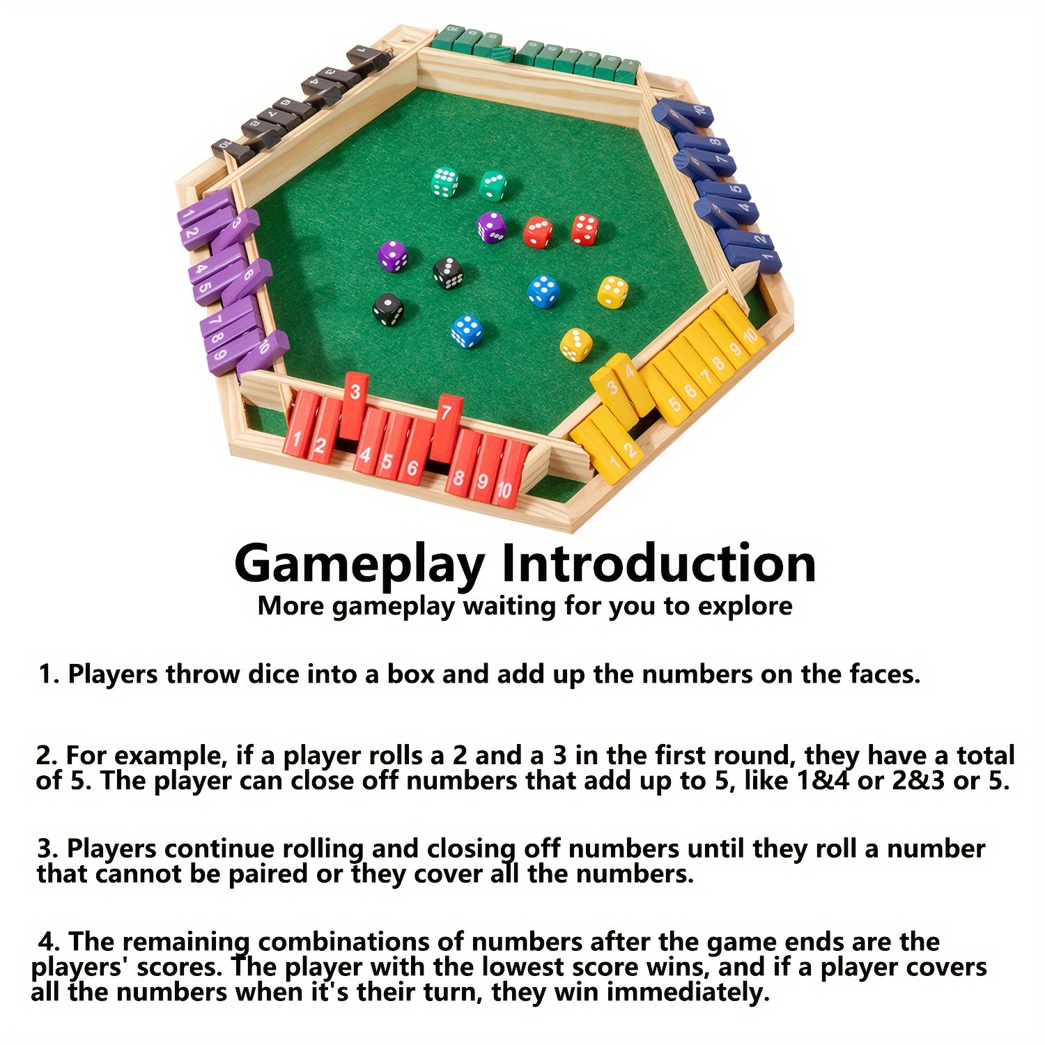 Jogo de 12 Dados para Família e Amigos - Image 4