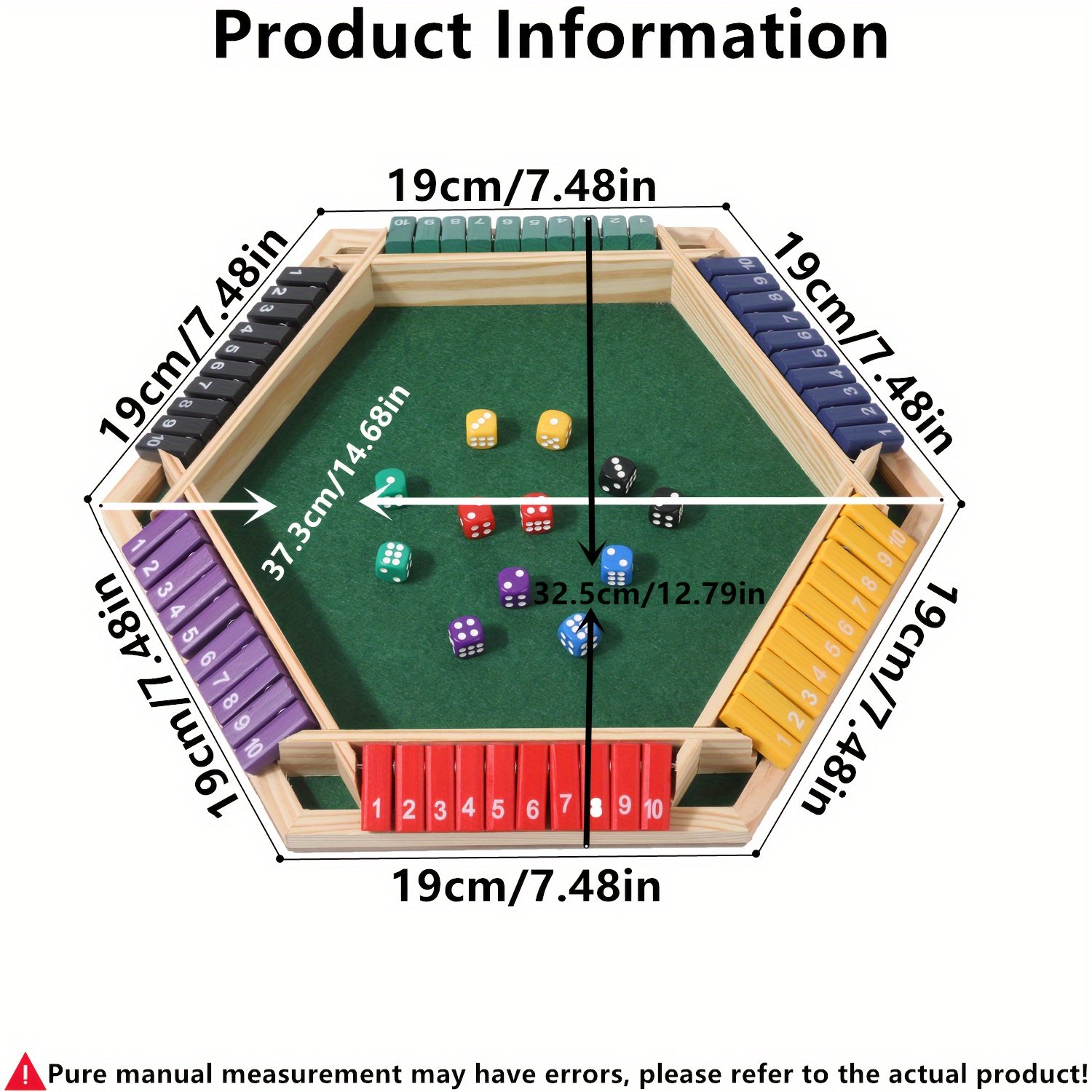 Jogo de 12 Dados para Família e Amigos - Image 2