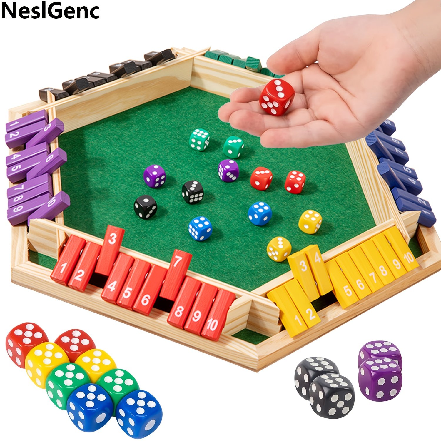 Jogo de 12 Dados para Família e Amigos